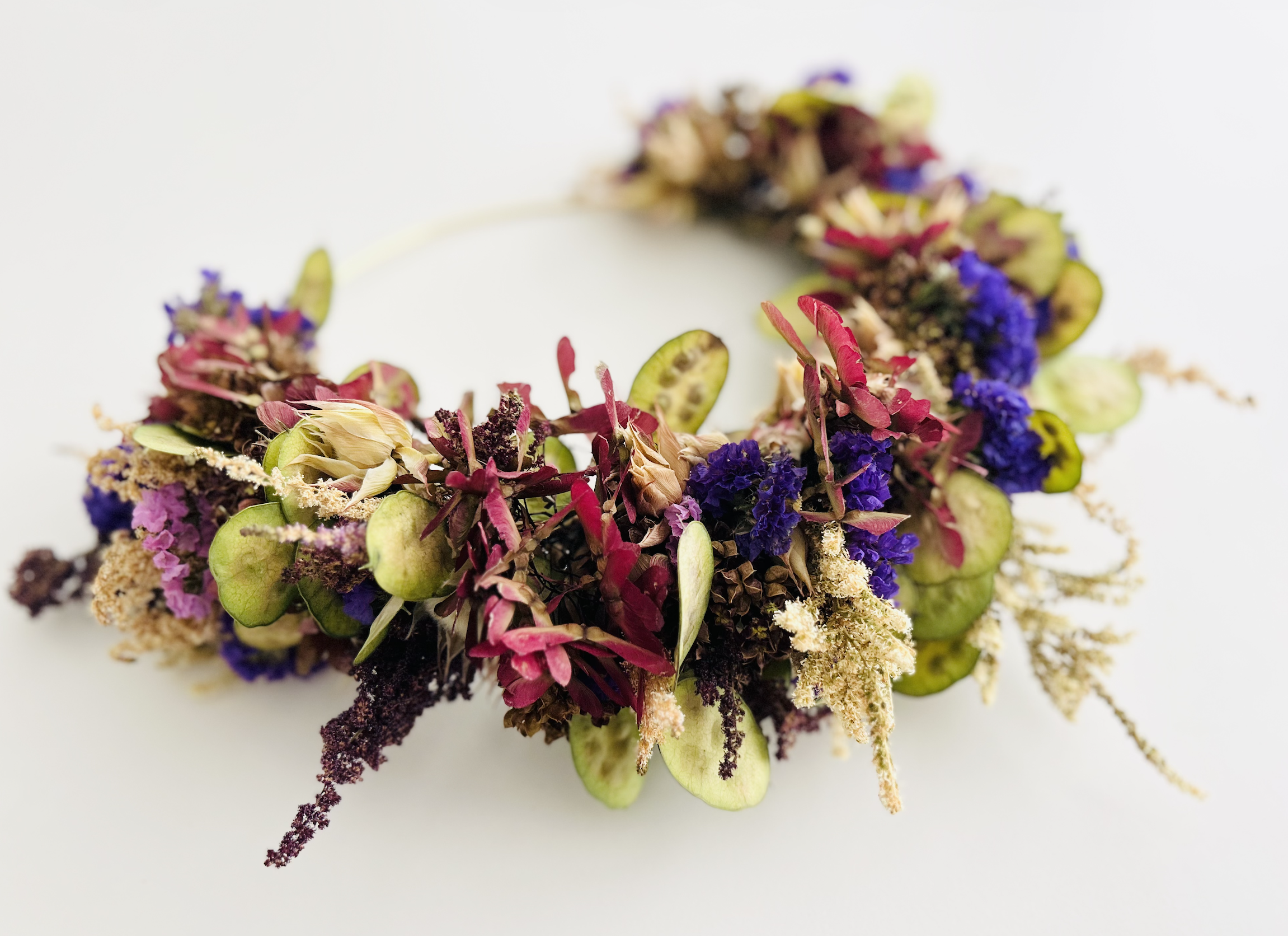 How to Create a Beautiful Dried Flower Half Wreath